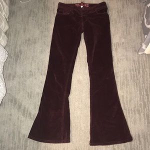 Abercrombie and Fitch velvet suede jeans